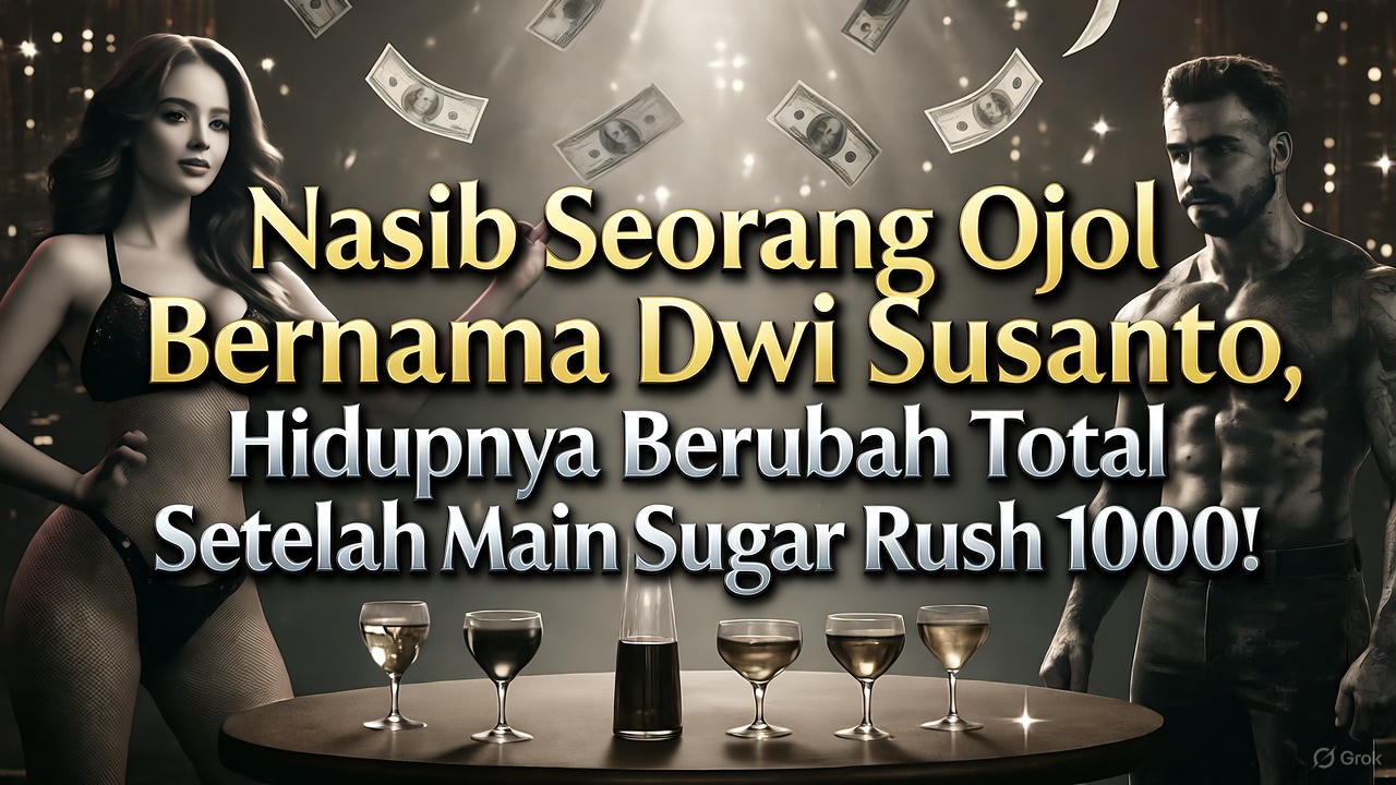 Nasib Seorang Ojol Bernama Dwi Susanto, Hidupnya Berubah Total Setelah Main Sugar Rush 1000!